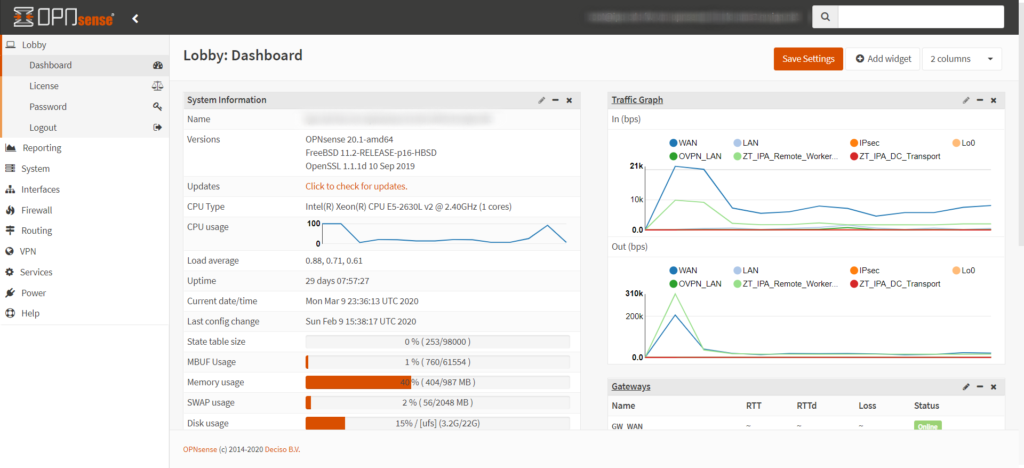 opnsense speedtest